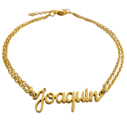Pulsera con nombre de Joaquín en Acero Hipoalergénico 316l