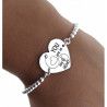 Pulsera San Valentín Corazón "You Are in my Heart" en Plata de Ley 925