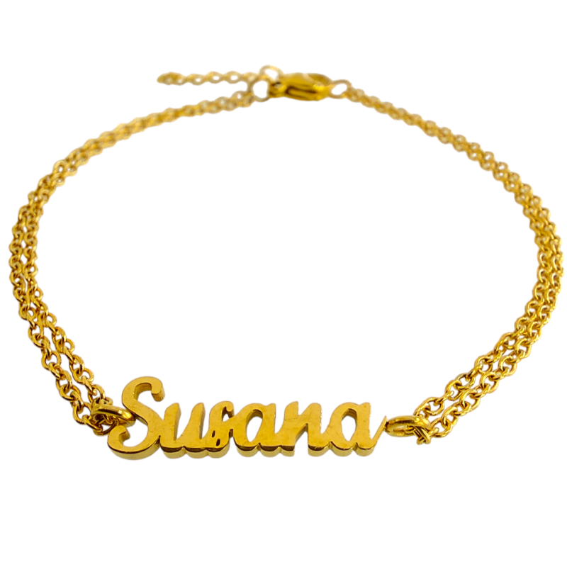 Pulsera con nombre de Susana en Acero Hipoalergénico 316l