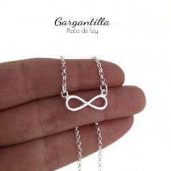 Gargantilla de Infinito en Plata de Ley 925mls