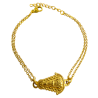Pulsera de la Virgen del Rocío Dorada en Acero Hipoalergénico 316l