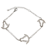 Pulsera de la Virgen del Rocío Plateada en Acero Hipoalergénico 316l