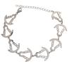 Pulsera de la Virgen del Rocío Plateada en Acero Hipoalergénico 316l