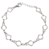 Pulsera de la Virgen del Rocío Plateada en Acero Hipoalergénico 316l