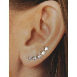 Trepador de Estrellas con Circonitas en Plata de Ley 925mls