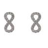 Pendiente de Infinito con Circonita Microengastada en Plata de Ley 925