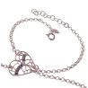 Pulsera Corazón Calado Madre e Hija en Plata de Ley 925