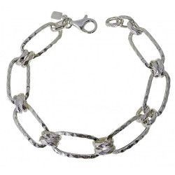 Pulsera Asas Martilleadas Huecas en Plata de Ley 925mls