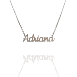 Collar con nombre de Adriana en Acero Hipoalergénico 316l