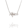 Collar con nombre de África en Acero Hipoalergénico 316l
