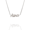 Collar con nombre de Aina en Acero Hipoalergénico 316l
