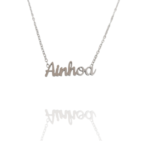Collar con nombre de Ainhoa en Acero Hipoalergénico 316l