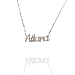 Collar con nombre de Aitana en Acero Hipoalergénico 316l