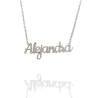 Collar con nombre de Alejandra en Acero Hipoalergénico 316l