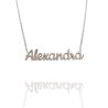 Collar con nombre de Alexandra en Acero Hipoalergénico 316l