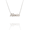 Collar con nombre de Alexia en Acero Hipoalergénico 316l