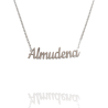 Collar con nombre de Almudena en Acero Hipoalergénico 316l