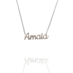 Collar con nombre de Amaia en Acero Hipoalergénico 316l
