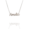 Collar con nombre de Amelia en Acero Hipoalergénico 316l