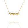 Collar con nombre de Amparo en Acero Hipoalergénico 316l