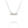 Collar con nombre de Anais en Acero Hipoalergénico 316l
