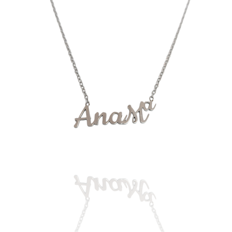Collar con nombre de AnaMª en Acero Hipoalergénico 316l