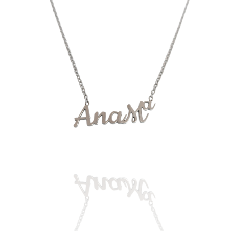 Collar con nombre de AnaMª en Acero Hipoalergénico 316l