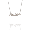 Collar con nombre de Andrea en Acero Hipoalergénico 316l