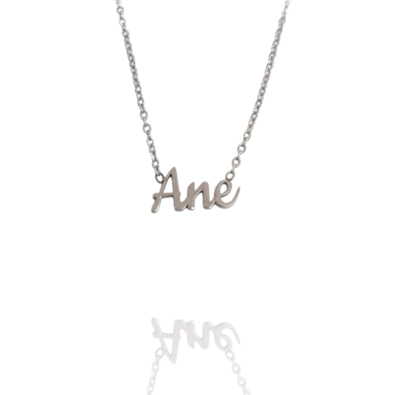Collar con nombre de Ane en Acero Hipoalergénico 316l