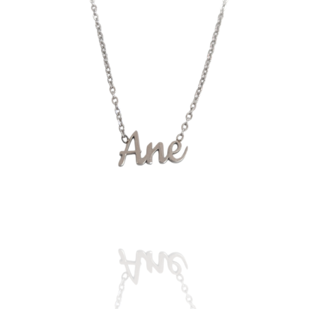 Collar con nombre de Ane en Acero Hipoalergénico 316l