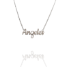 Collar con nombre de Ángeles en Acero Hipoalergénico 316l