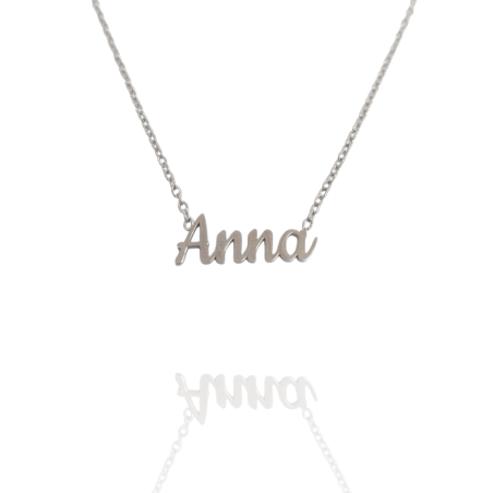 Collar con nombre de Anna en Acero Hipoalergénico 316l