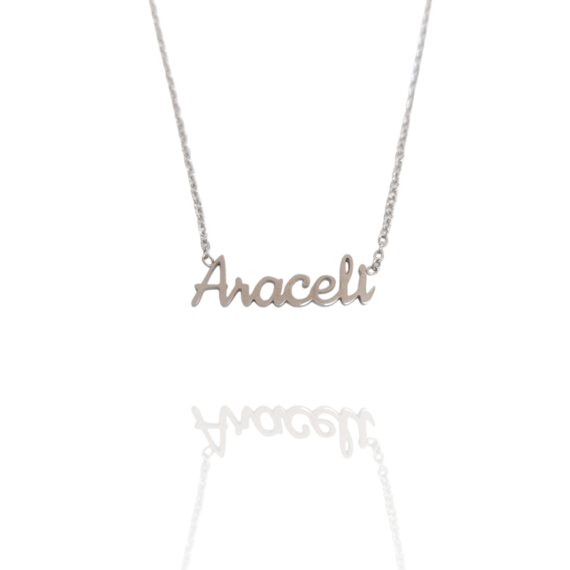 Collar con nombre de Araceli en Acero Hipoalergénico 316l