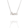 Collar con nombre de Aroa en Acero Hipoalergénico 316l