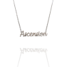 Collar con nombre de Ascensión en Acero Hipoalergénico 316l