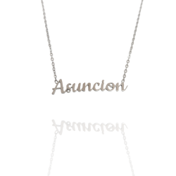 Collar con nombre de Asunción en Acero Hipoalergénico 316l