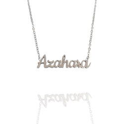 Collar con nombre de Azahara en Acero Hipoalergénico 316l