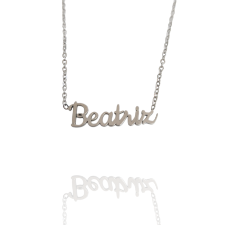 Collar con nombre de Beatriz en Acero Hipoalergénico 316l