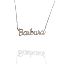 Collar con nombre de Bárbara en Acero Hipoalergénico 316l