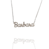 Collar con nombre de Bárbara en Acero Hipoalergénico 316l
