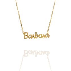 Collar con nombre de Bárbara en Acero Hipoalergénico 316l