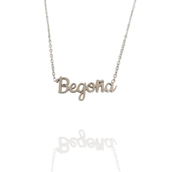 Collar con nombre de Begoña en Acero Hipoalergénico 316l
