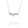 Collar con nombre de Begoña en Acero Hipoalergénico 316l