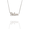 Collar con nombre de Belén en Acero Hipoalergénico 316l