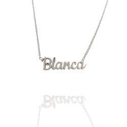 Collar con nombre de Blanca en Acero Hipoalergénico 316l
