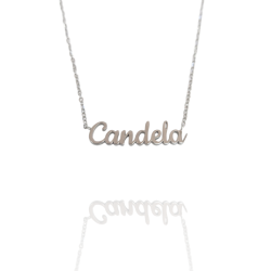 Collar con nombre de Candela en Acero Hipoalergénico 316l