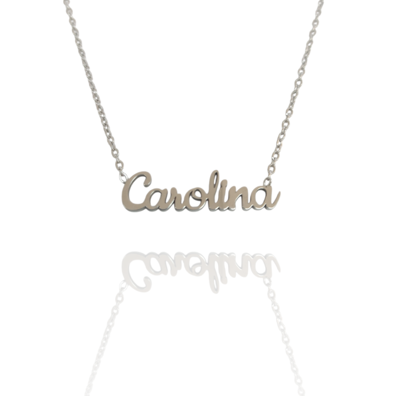 Collar con nombre de Carolina en Acero Hipoalergénico 316l
