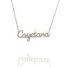Collar con nombre de Cayetana en Acero Hipoalergénico 316l