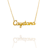 Collar con nombre de Cayetana en Acero Hipoalergénico 316l