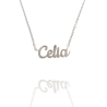Collar con nombre de Celia en Acero Hipoalergénico 316l